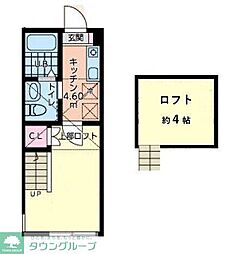 グッドフィールド相模大野 1Kの間取図画像