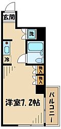 ドミトリー原町田 ワンルームの間取図画像