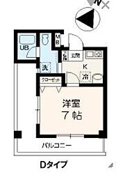 ルート相模ケ丘 1Kの間取図画像