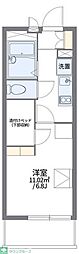 レオパレスサニーハイツ 1Kの間取図画像