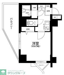 アーバイルトルム町田 1Kの間取図画像