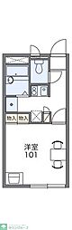 レオパレスシード 1Kの間取図画像