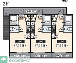 グランディア相模大野 ワンルームの間取図画像