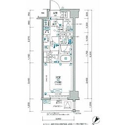 デュオステージ町田MAXIV 1Kの間取図画像