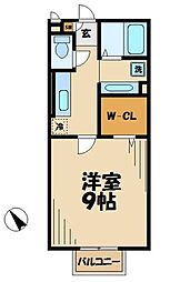 サンモール 1Kの間取図画像