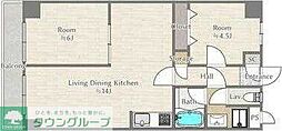 センチュリー鹿沼 2LDKの間取図画像