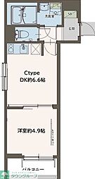 相模原市南区相南1丁目アパート 1DKの間取図画像