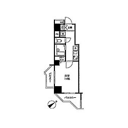 アーバイルトルム町田 1Kの間取図画像