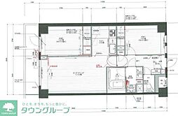 レジディア目白 9階2LDKの間取り