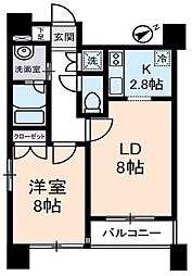 リリエンベルグ弐番館 7階1LDKの間取り