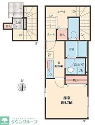 ハイエース 2階1Kの間取り