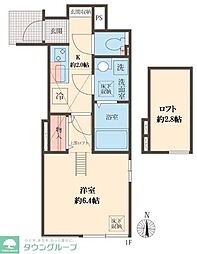 ハイエース 1階1Kの間取り