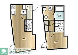 ＲＥＳＩＤＥＮＣＥ東中野(レジデンス東中野) 405 4階ワンルームの間取り