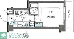 フェニックス西新宿弐番館 4階1Kの間取り