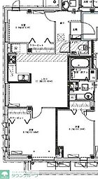 Jo’s Residence 高田馬場 2階2LDKの間取り