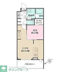 ＡＣＰレジデンス文京春日 4階1LDKの間取り