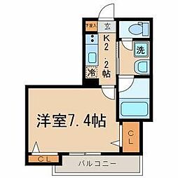 ＫＯＴＩ東高円寺 1階1Kの間取り