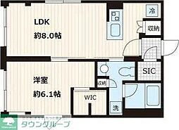 Fullea本郷 3階1LDKの間取り