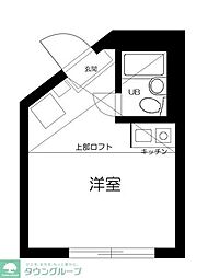 マイプラン旭丘Ａ棟 103 1階ワンルームの間取り