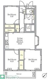 メゾンカルム中落合Ｎｏｒｔｈ 1階3LDKの間取り