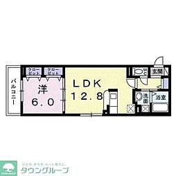 Pretty Forest 1LDKの間取図画像