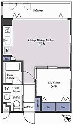 間取図画像 1LDK