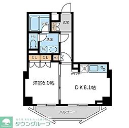 CITYSPIRE若松町 1LDKの間取図画像