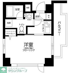 AzaleaHouse野方 1Kの間取図画像