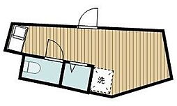 サークルハウス中落合 ワンルームの間取図画像