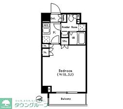 ParkCube四谷三丁目 ワンルームの間取図画像