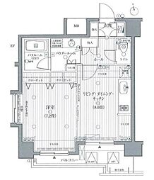 ラグジュアリーアパートメントナカノサカウエ 1DKの間取図画像