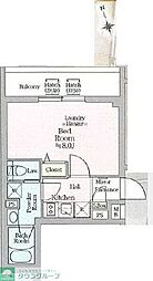 アイルプレミアム西新宿 1Kの間取図画像