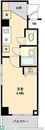 エクセリア西荻窪 1Kの間取図画像