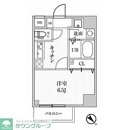 ALTERNA池袋EAST 1Kの間取図画像