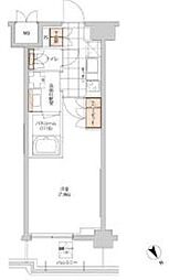 ヒューリック目白 1Kの間取図画像