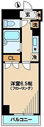 グランヴァン高田馬場 1Kの間取図画像