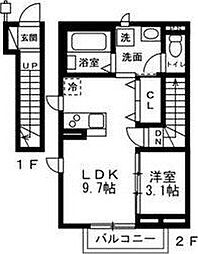 MNB HOUSE 1LDKの間取図画像
