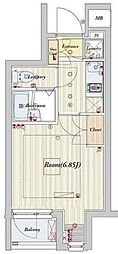 ビバリーホームズ上石神井 1Kの間取図画像