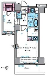 ジェノヴィア四谷三丁目グリーンヴェール 1LDKの間取図画像