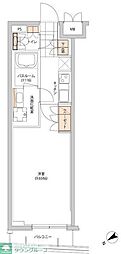 ヒューリック目白 1Kの間取図画像