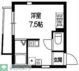 サンライズ・カーサ南大塚 ワンルームの間取図画像