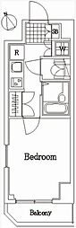 ルーブル鷺宮 1Kの間取図画像
