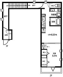 プラウド 1LDKの間取図画像