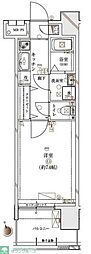 DUARES早稲田 1Kの間取図画像
