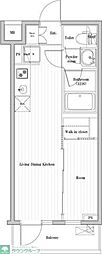 四谷三丁目ステーションレジデンス 1LDKの間取図画像