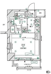 クレイシア・ヴァースクレイシア江戸川橋レーヴ 1Kの間取図画像