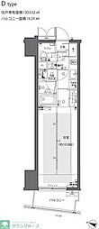 ZOOM都庁前 1Kの間取図画像