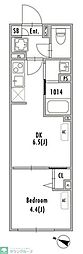 GRANPASEO中野III 1DKの間取図画像