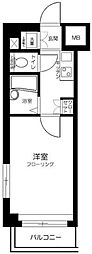 ルーブル新中野 1Kの間取図画像