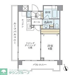 プレミアコンフォート西荻窪 1LDKの間取図画像